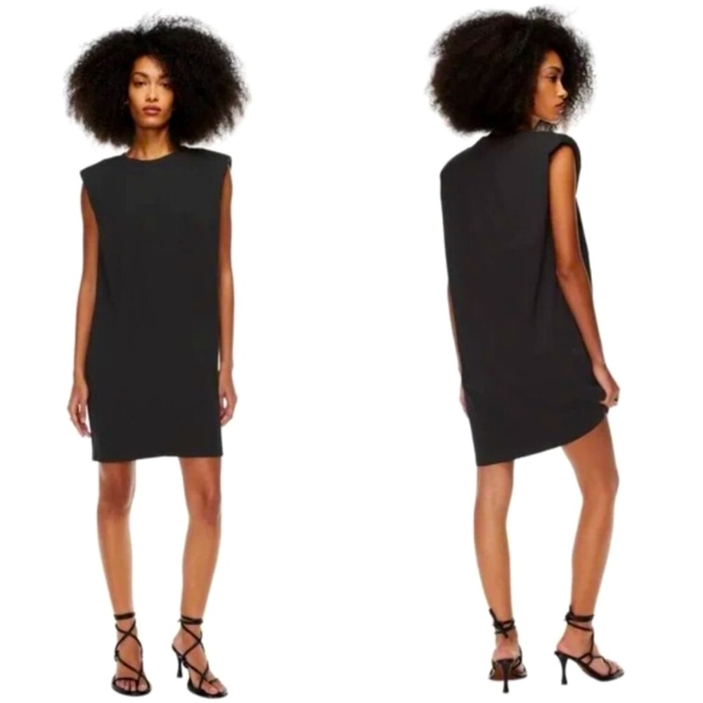 Babaton black T-shirt dress